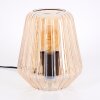 Telhais table lamp, Reading light amber, black, 1-light source