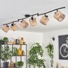 Ramila ceiling light black, 6-light sources