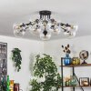 Gastor ceiling light 91 cm clear, 12-light sources