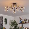 Gastor ceiling light 91 cm clear, 12-light sources