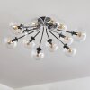 Gastor ceiling light 91 cm clear, 12-light sources