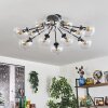 Gastor ceiling light 91 cm clear, 12-light sources