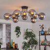 Gastor ceiling light 83 cm Smoke-coloured, 10-light sources