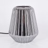 Telhais table lamp, Reading light chrome, smoke coloured, black, 1-light source