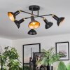 Vouzy ceiling light black, 6-light sources