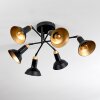 Vouzy ceiling light black, 6-light sources