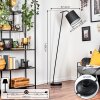 Nobar floor lamp, Reading light black, 1-light source