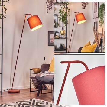 Nobar floor lamp, Reading light red, 1-light source