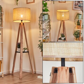Sabadim floor lamp beige, Ecru, 1-light source