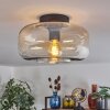 Boza ceiling light Amber, clear, 1-light source