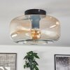 Boza ceiling light Amber, clear, 1-light source