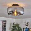 Boza ceiling light Smoke-coloured, 1-light source