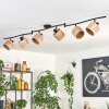 Granja ceiling light black, 6-light sources