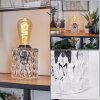 Sonhim table lamp black, transparent, clear, 1-light source