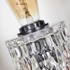 Sonhim table lamp black, transparent, clear, 1-light source