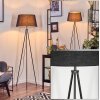 Bassagoda floor lamp black, white, 1-light source