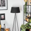 Bassagoda floor lamp black, white, 1-light source