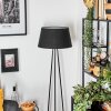 Bassagoda floor lamp black, white, 1-light source