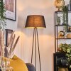 Bassagoda floor lamp black, white, 1-light source