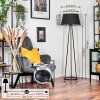 Bassagoda floor lamp black, white, 1-light source