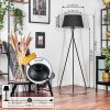 Bassagoda floor lamp black, white, 1-light source