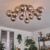 Gastor ceiling light Smoke-coloured, 12-light sources