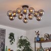 Gastor ceiling light Smoke-coloured, 12-light sources