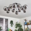 Gastor ceiling light Smoke-coloured, 12-light sources