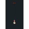 Trio-Leuchten Cord Pendant Light copper, 1-light source