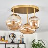 Zernez ceiling light gold, 3-light sources