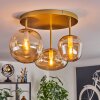 Zernez ceiling light gold, 3-light sources