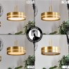 Dingersjo hanging light, pendant light LED brass, 3-light sources