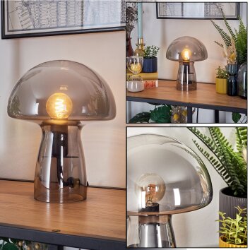 Mushroom Shaped  Almagre table lamp black, 1-light source