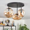 Zernez ceiling light black, 3-light sources