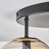 Zernez ceiling light black, 3-light sources