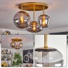 Zernez ceiling light gold, 3-light sources