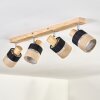 Fallhagen ceiling light chrome, Ecru, 4-light sources