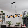 Toftbyn pendant light black, 7-light sources