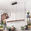 Carbellino pendant light LED dark brown, black, 1-light source