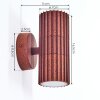 Cidral outdoor wall light, Up & Down Light rust-coloured, 2-light sources