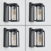 Portalis outdoor wall light black, 1-light source