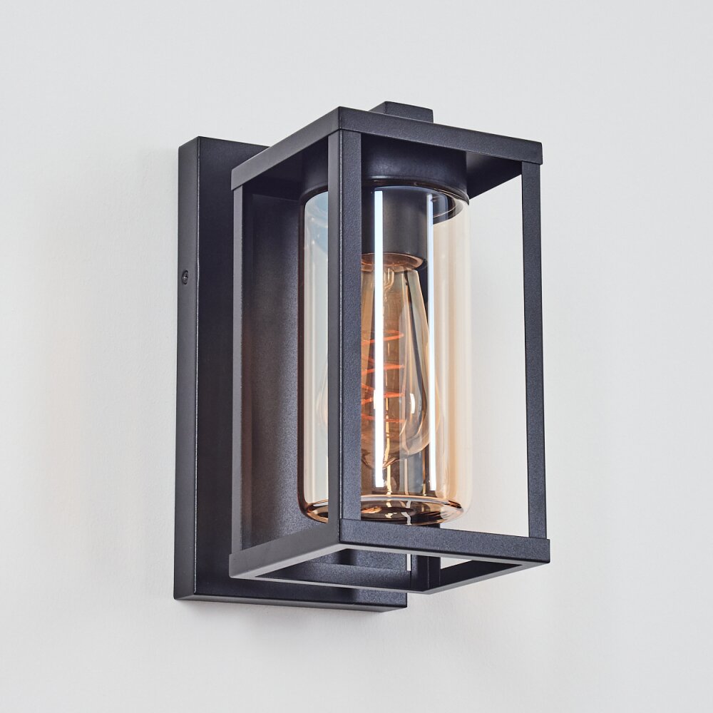 Portalis outdoor wall light black, 1-light source