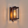 Portalis outdoor wall light black, 1-light source, Motion sensor