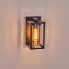 Portalis outdoor wall light black, 1-light source, Motion sensor