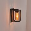 Portalis outdoor wall light black, 1-light source, Motion sensor