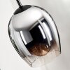 Vevino globe light, wall light Ecru, black, 1-light source