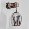 Vevino globe light, wall light Ecru, black, 1-light source