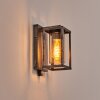 Portalis outdoor wall light black, silver, 1-light source, Motion sensor