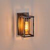 Portalis outdoor wall light black, silver, 1-light source, Motion sensor