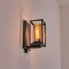 Portalis outdoor wall light black, silver, 1-light source, Motion sensor